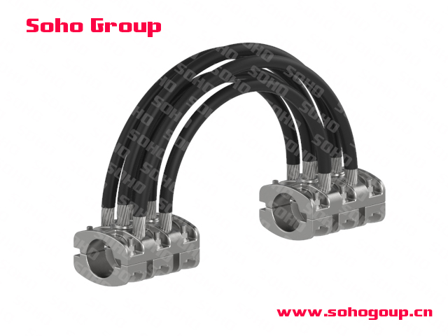 Tubular busbar bolted flexible connector