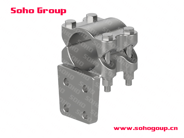 Right angle tubular busbar bolted terminal palm